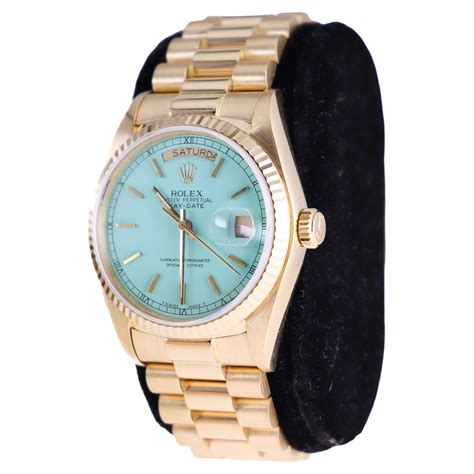 gold tiffany rolex|Rolex tiffany blue 36mm price.